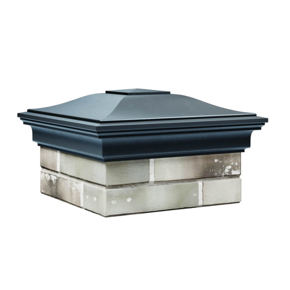 Колпак Zking Монблан Серый на столб 1.5х1.5 еврокирпича 0.7НФ (355х355мм) в Тихорецке фото