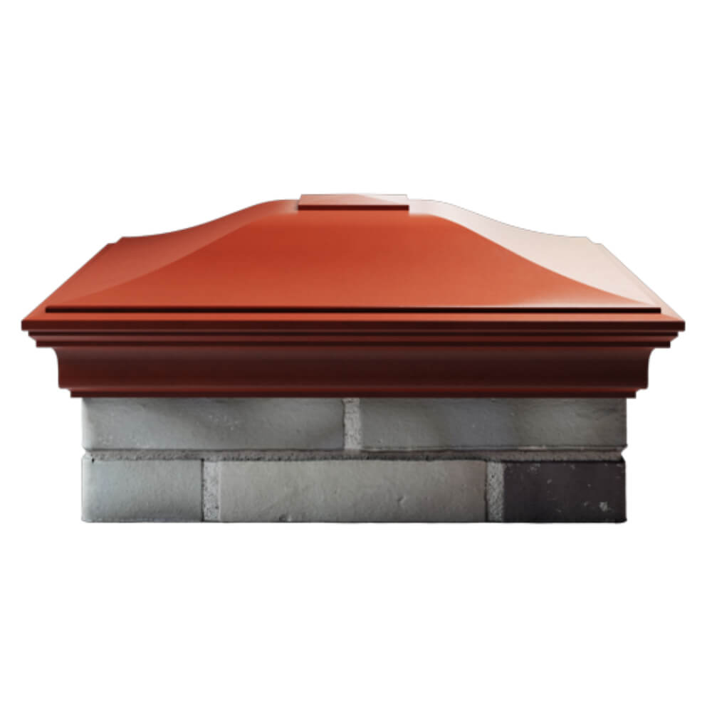 Колпак Zking Монблан Красный на столб 2х2 кирпича (515х515мм) в Тихорецке фото