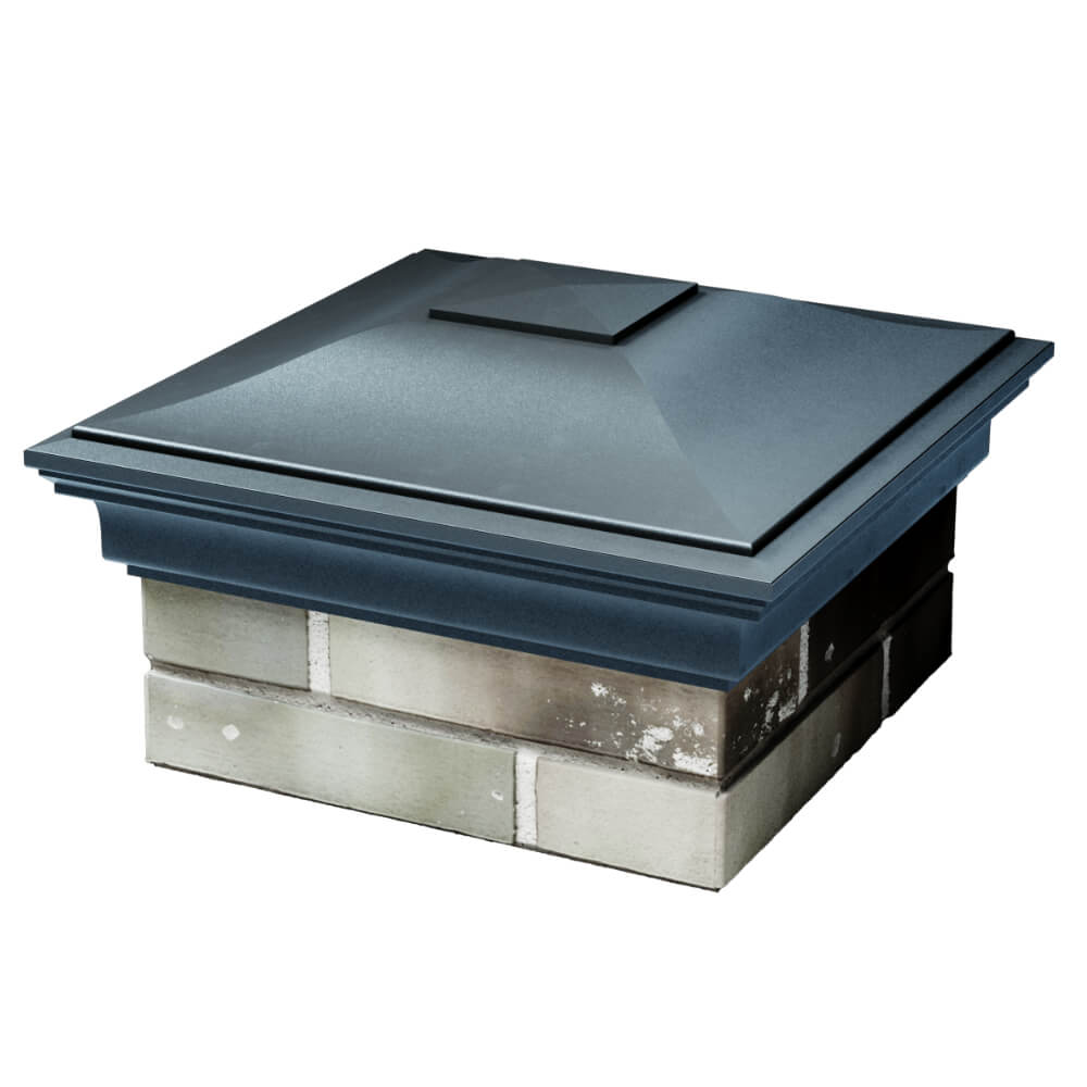 Колпак Zking Монблан Серый на столб 1.5х1.5 кирпича (385х385мм) в Тихорецке фото