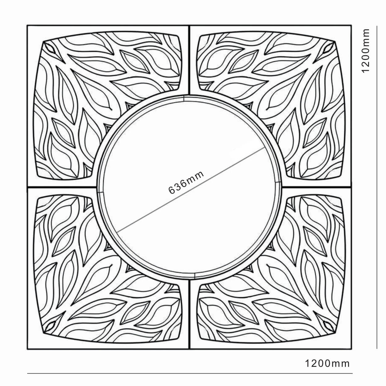 Приствольная решетка для дерева ZKING CRUST 1.2х1.2м Черная в Тихорецке фото