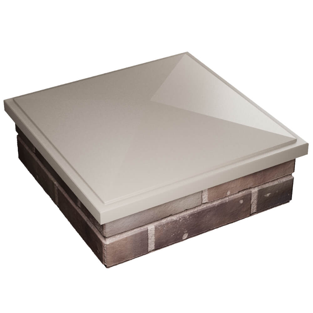 Колпак Zking БонаМоно Бежевый на столб 2х2 кирпича (515х515, 530х530мм) в Тихорецке фото