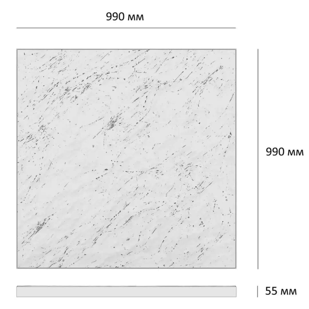 Шаговая плита STONE Светлая Галька 990х990х55мм в Тихорецке фото