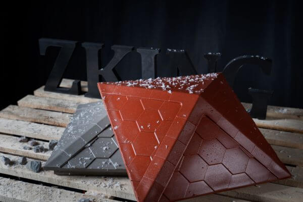 Колпак Zking Эверест Красный на столб 1.5х1.5 кирпича (390х390мм) в Тихорецке фото