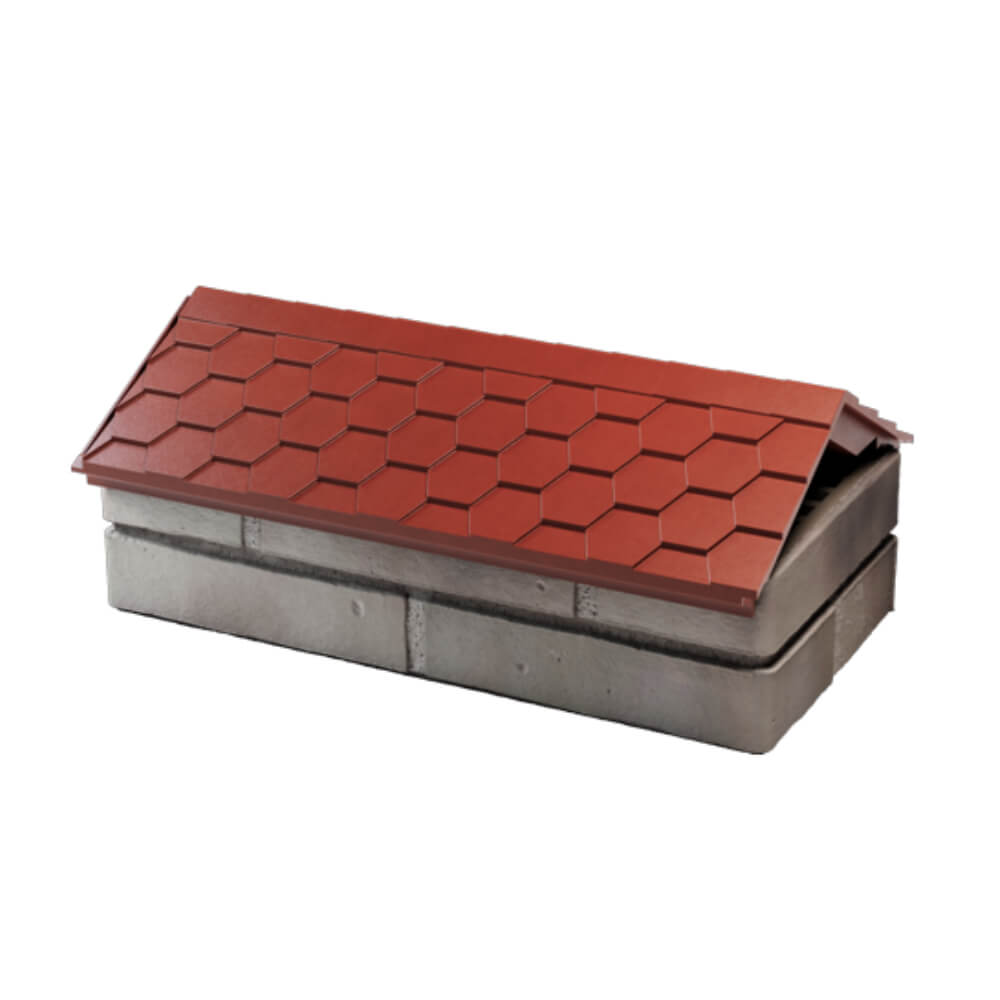 Парапет Zking Эверест Красный с посадкой на 1 кирпич (200/225/255мм) в Тихорецке фото