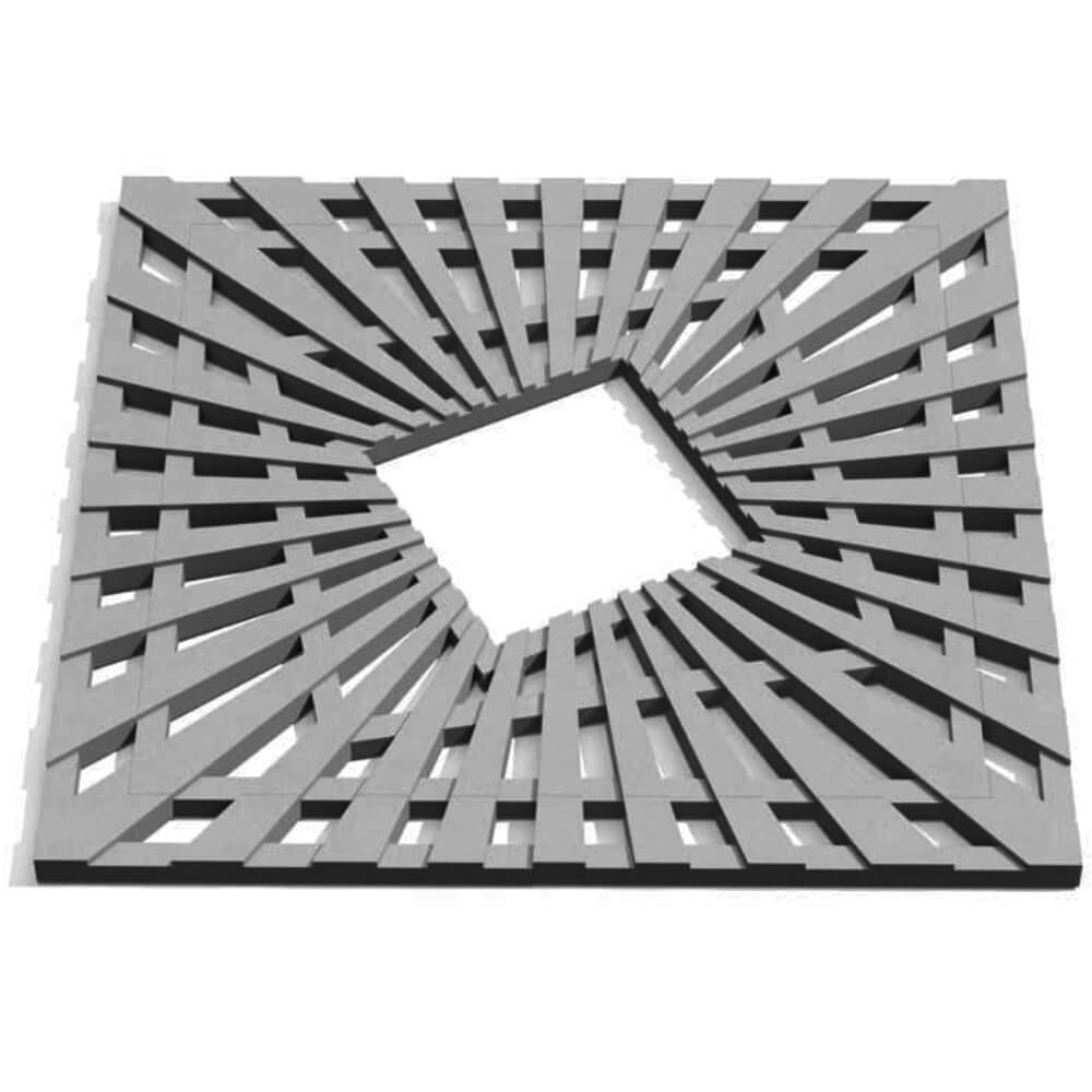 Приствольная решетка для дерева ZKING ATMOSPHERE 1.2х1.2м Серая Тихорецк фото