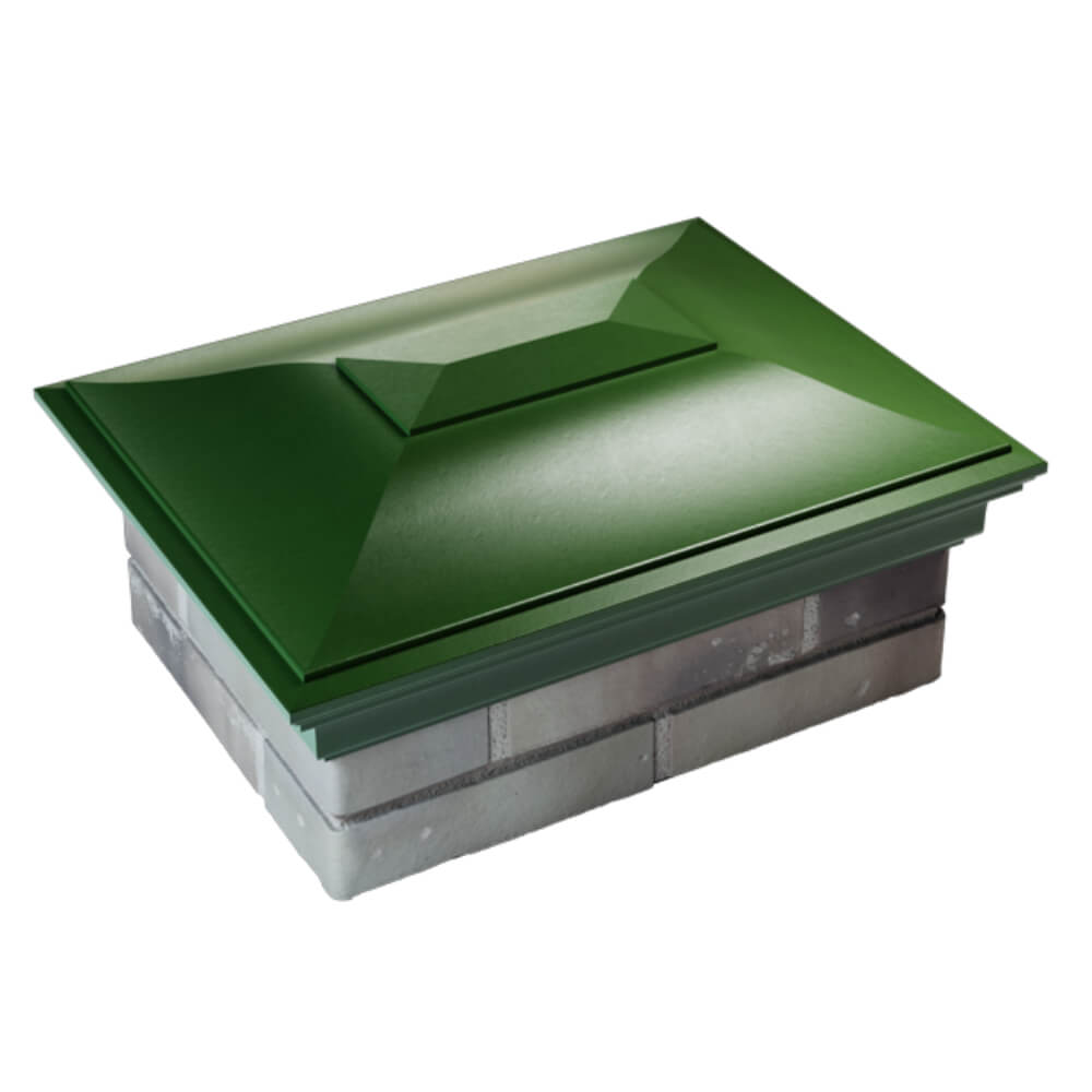 Колпак Zking Монблан Зеленый на столб 2х1.5 кирпича (515х385мм) Тихорецк фото