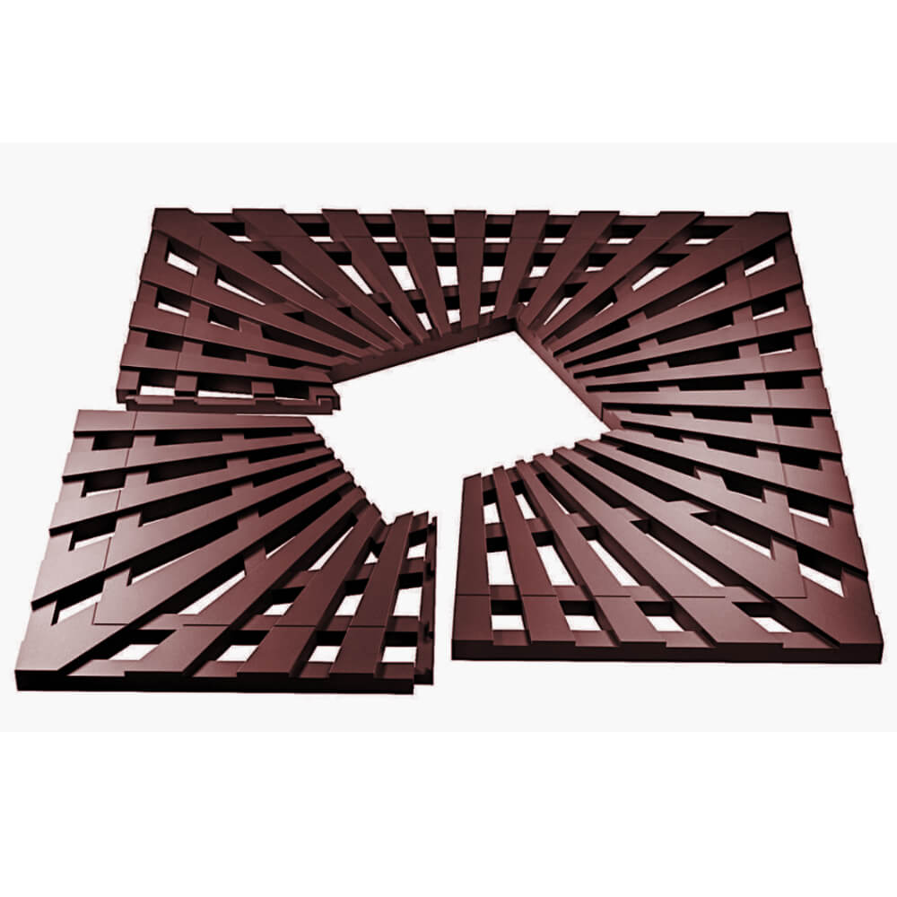 Приствольная решетка для дерева ZKING ATMOSPHERE 1.2х1.2м Коричневая в Тихорецке фото