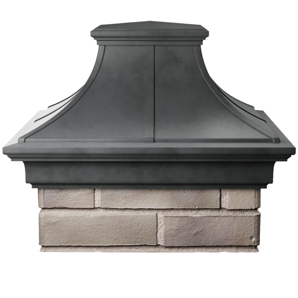 Колпак Zking Монблан Премиум Серый на столб 1.5х1.5 кирпича (385х385мм) Тихорецк фото