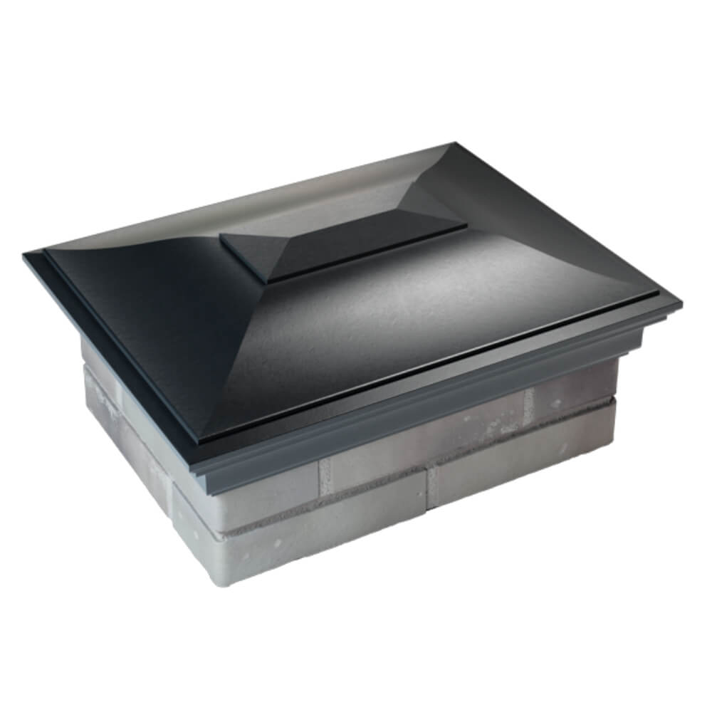 Колпак Zking Монблан Черный на столб 2х1.5 кирпича (515х385мм) Тихорецк фото