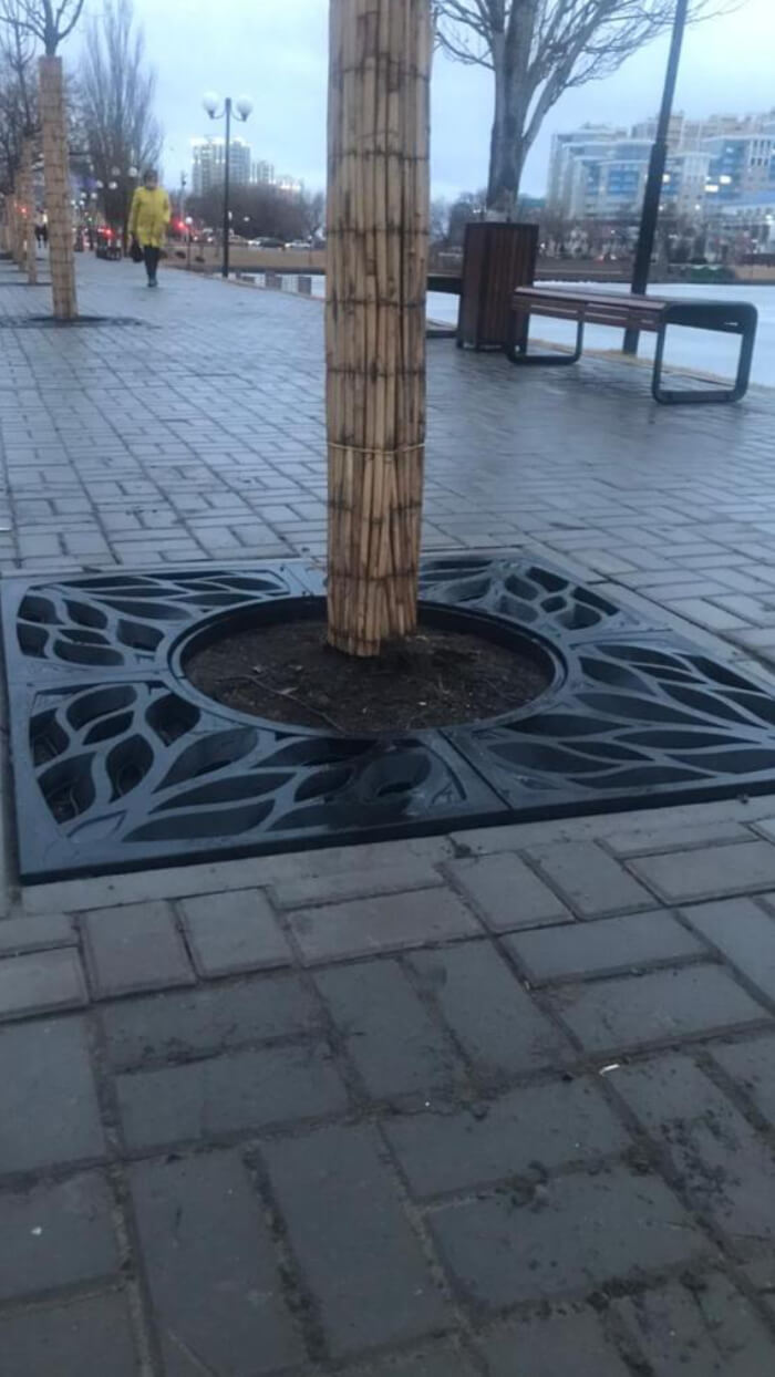 Приствольная решетка для дерева ZKING CRUST 1.2х1.2м Черная в Тихорецке фото