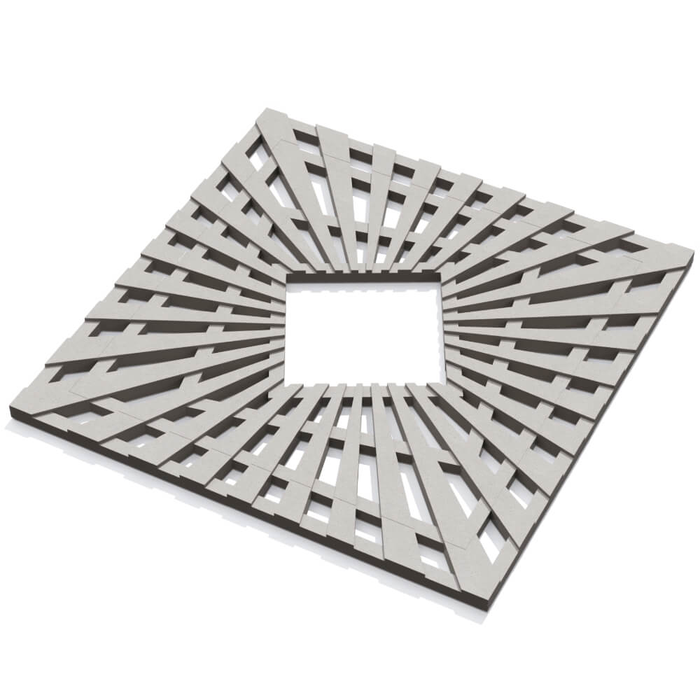 Приствольная решетка для дерева ZKING ATMOSPHERE 1.2х1.2м Бежевая в Тихорецке фото