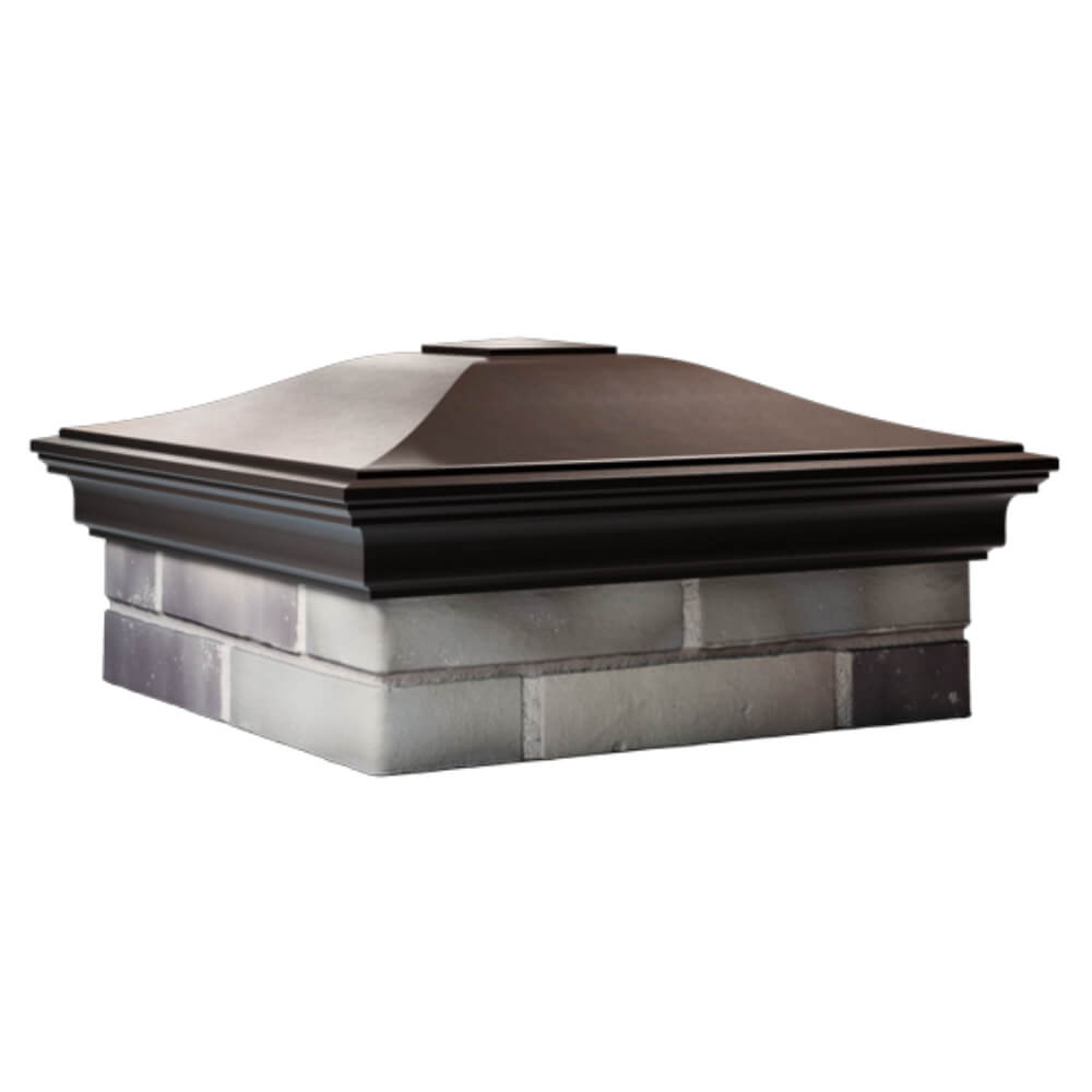 Колпак Zking Монблан Коричневый на столб 2х2 кирпича (515х515мм) в Тихорецке фото