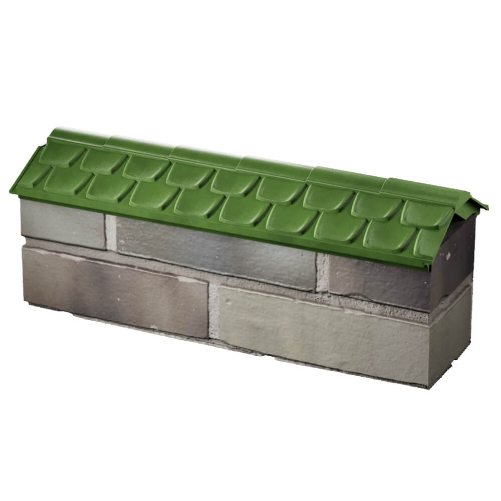 Парапет Zking Эльбрус Зеленый с посадкой на 0.5 кирпича (130мм) в Тихорецке фото