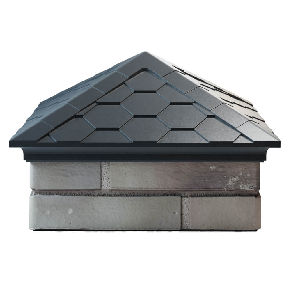 Колпак Zking Эверест Серый на столб 1.5х1.5 кирпича (390х390мм) Тихорецк фото