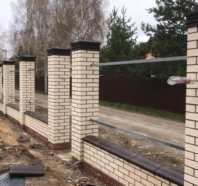 Колпак Zking Бона ХайТек Коричневый на столб 1.5х1.5 кирпича (385х385мм) в Тихорецке фото