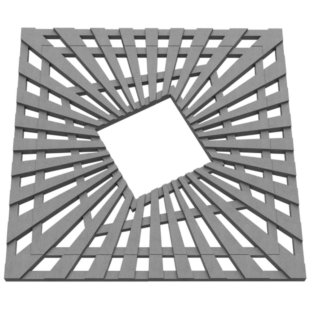 Приствольная решетка для дерева ZKING ATMOSPHERE 1.2х1.2м Серая в Тихорецке фото