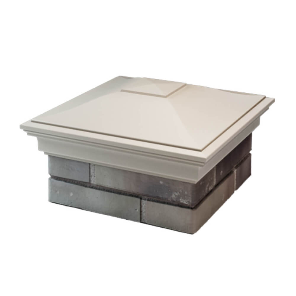 Колпак Zking Монблан Бежевый на столб 1.5х1.5 еврокирпича 0.7НФ (355х355мм) в Тихорецке фото