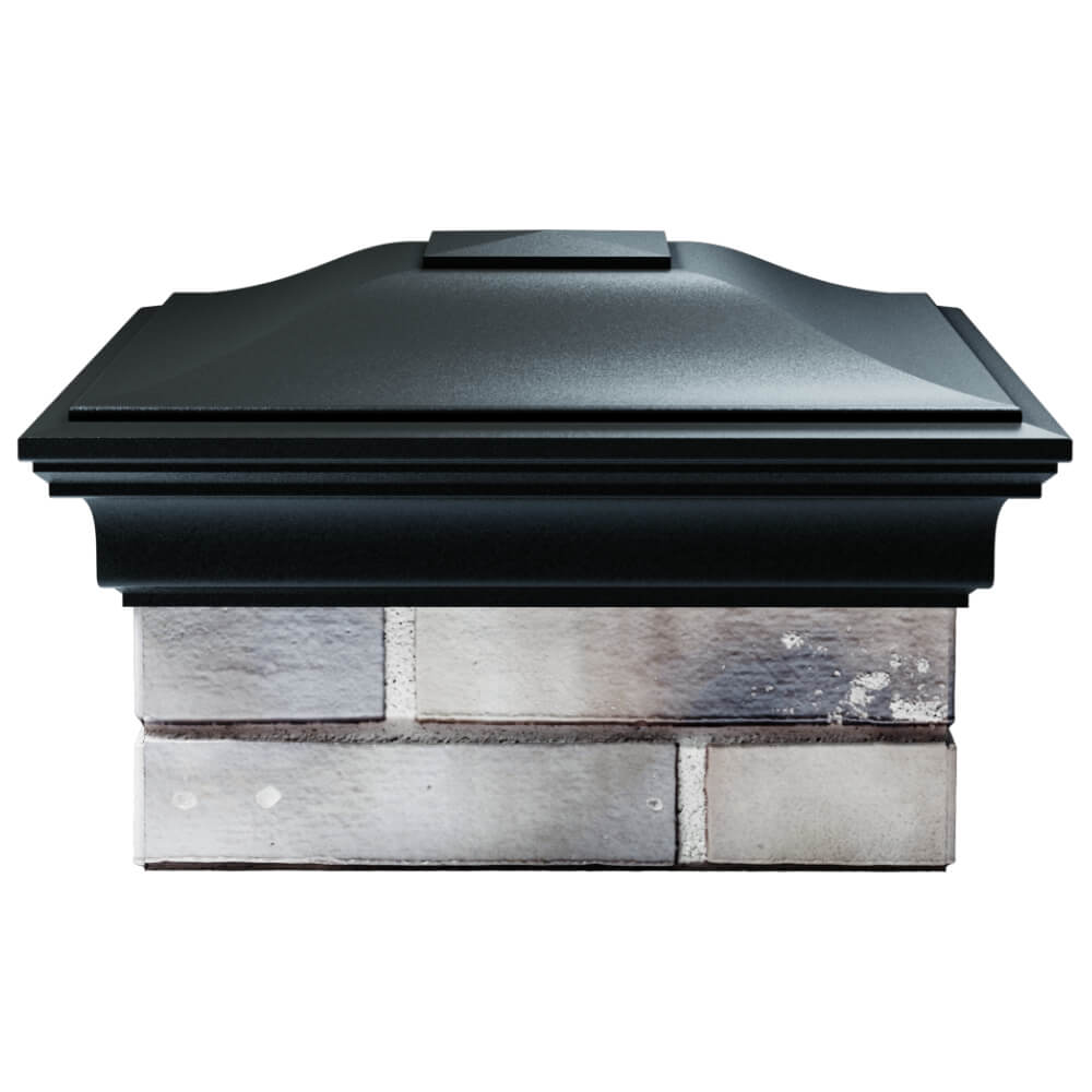 Колпак Zking Монблан Черный на столб 1.5х1.5 кирпича (385х385мм) Тихорецк фото