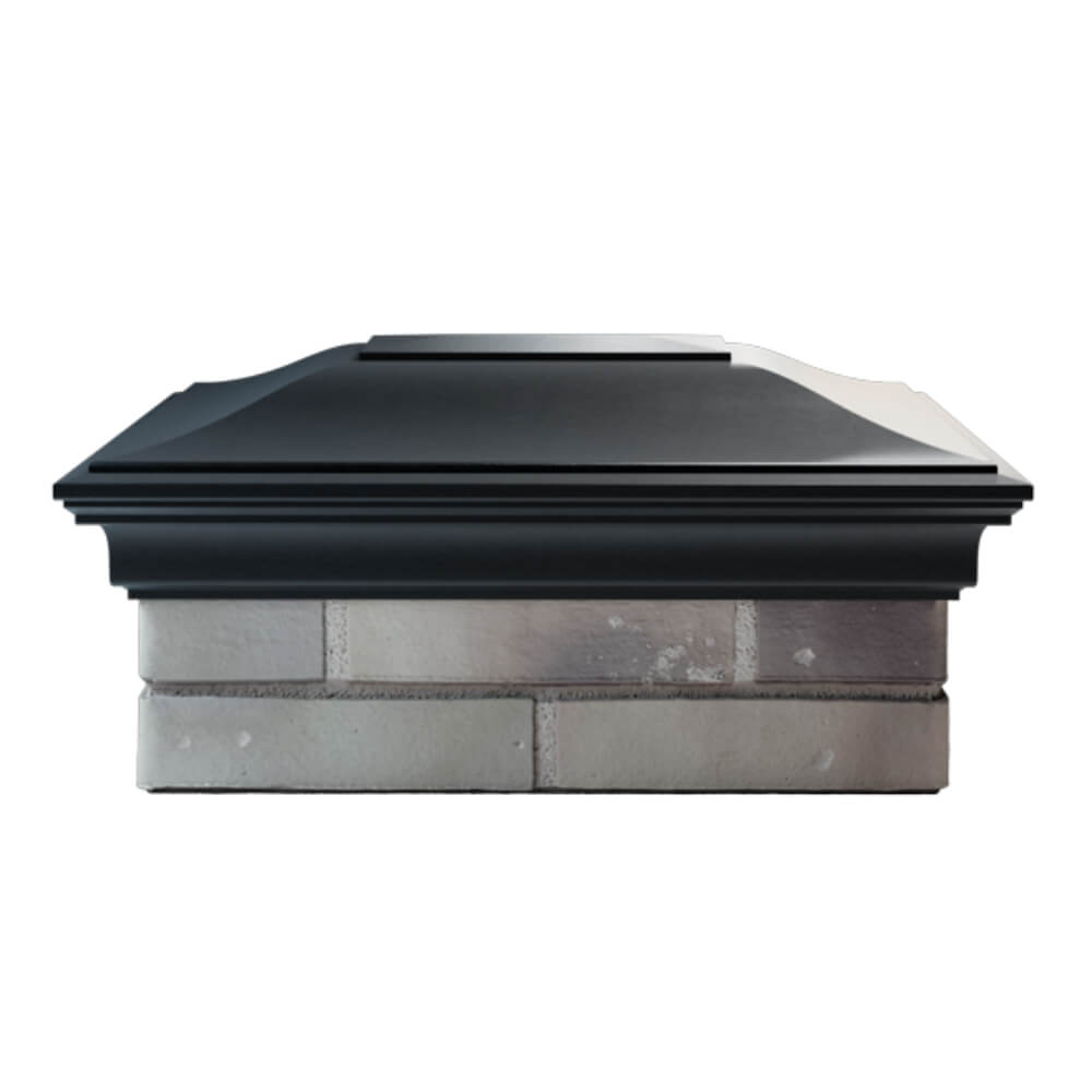 Колпак Zking Монблан Черный на столб 2х1.5 кирпича (515х385мм) в Тихорецке фото