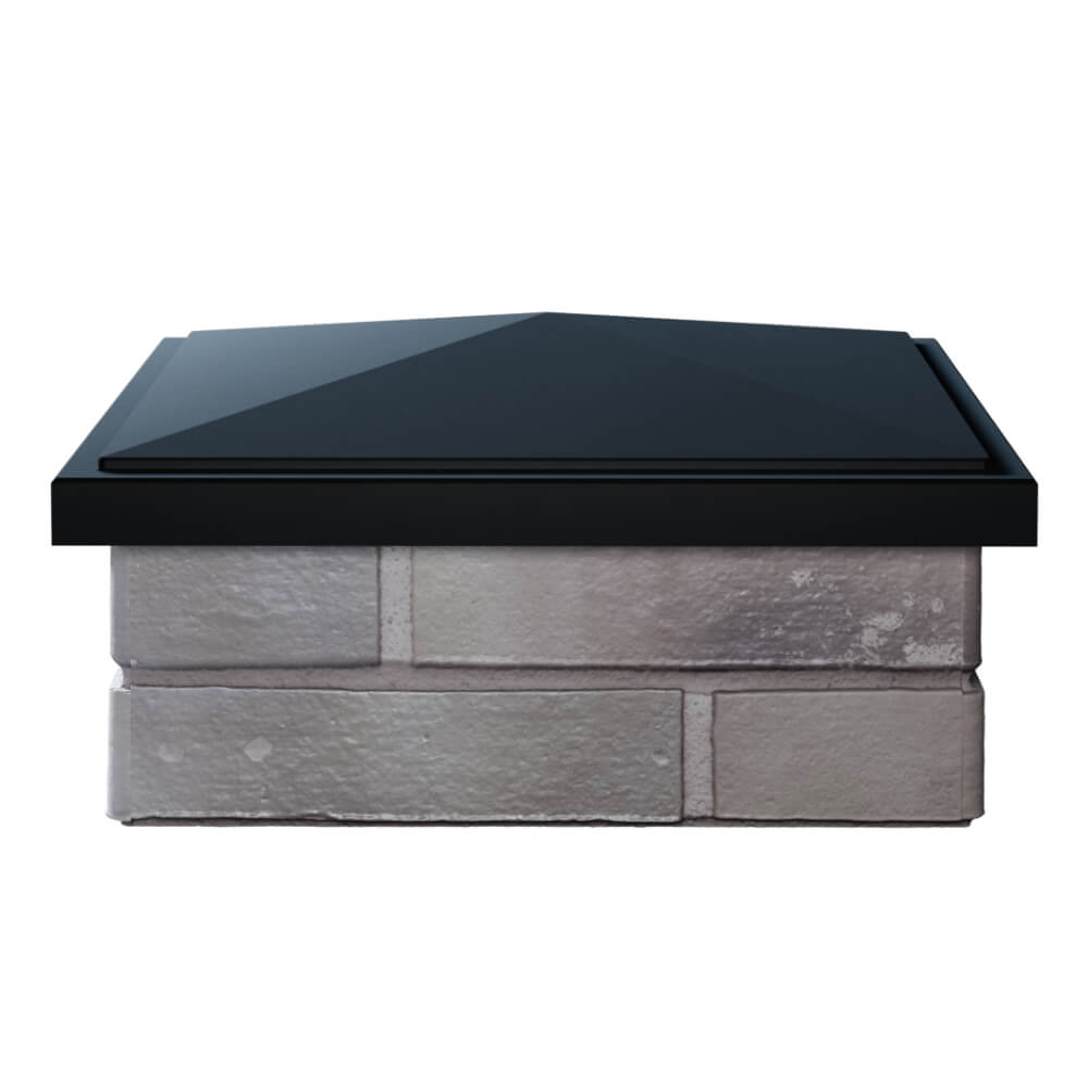 Колпак Zking БонаМоно Черный на столб 1.5х1.5 кирпича (385х385, 400х400мм) Тихорецк фото