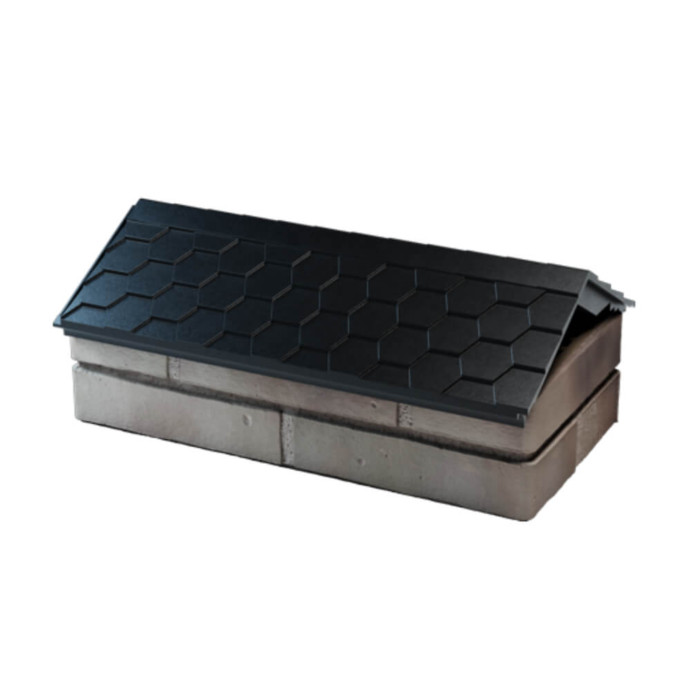 Парапет Zking Эверест Черный с посадкой на 1 кирпич (200/225/255мм) в Тихорецке фото