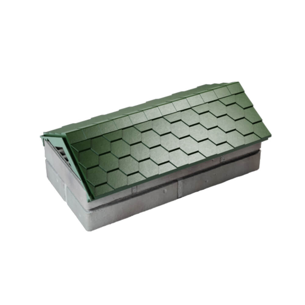 Парапет Zking Эверест Зеленый с посадкой на 1 кирпич (200/225/255мм) в Тихорецке фото