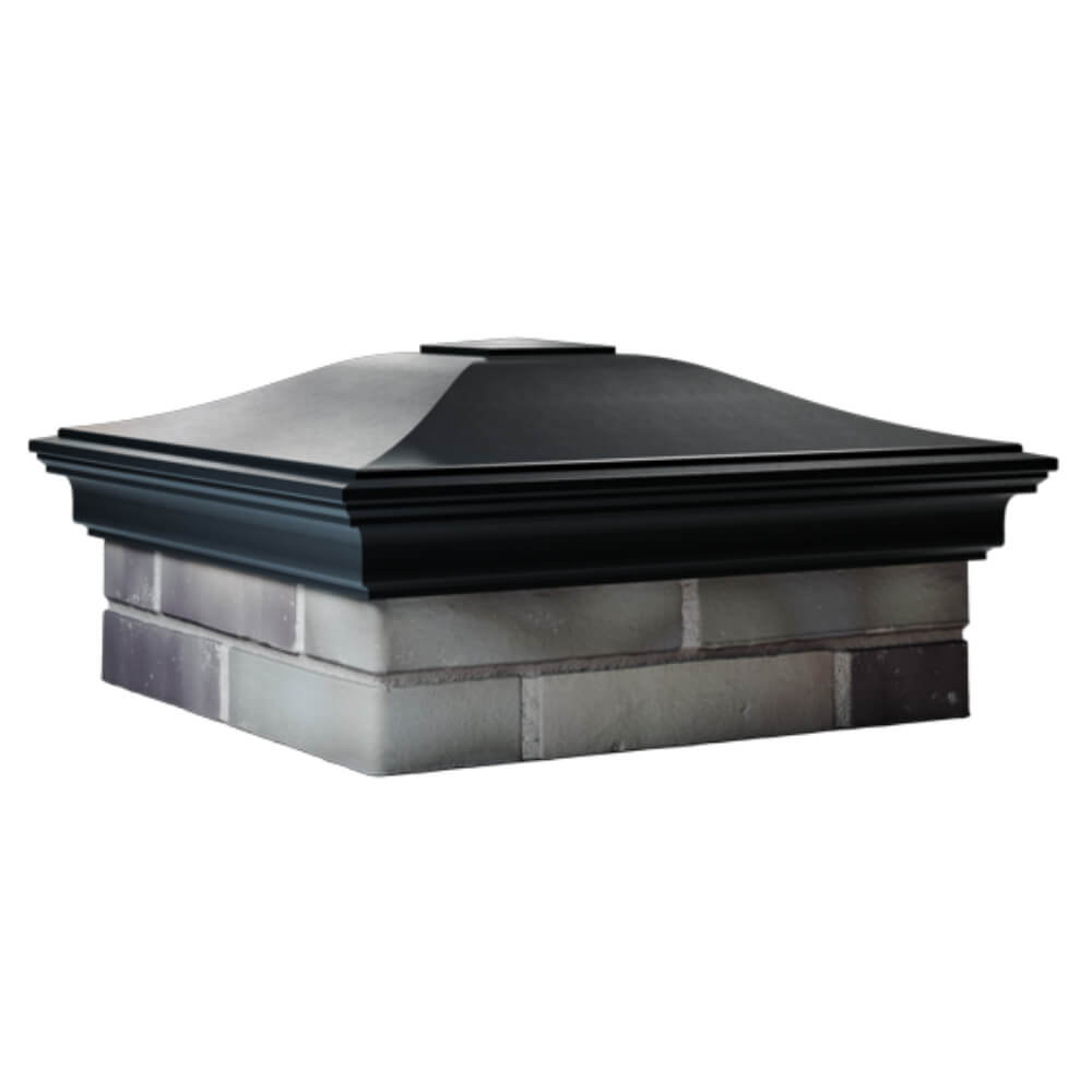 Колпак Zking Монблан Черный на столб 2х2 кирпича (515х515мм) в Тихорецке фото