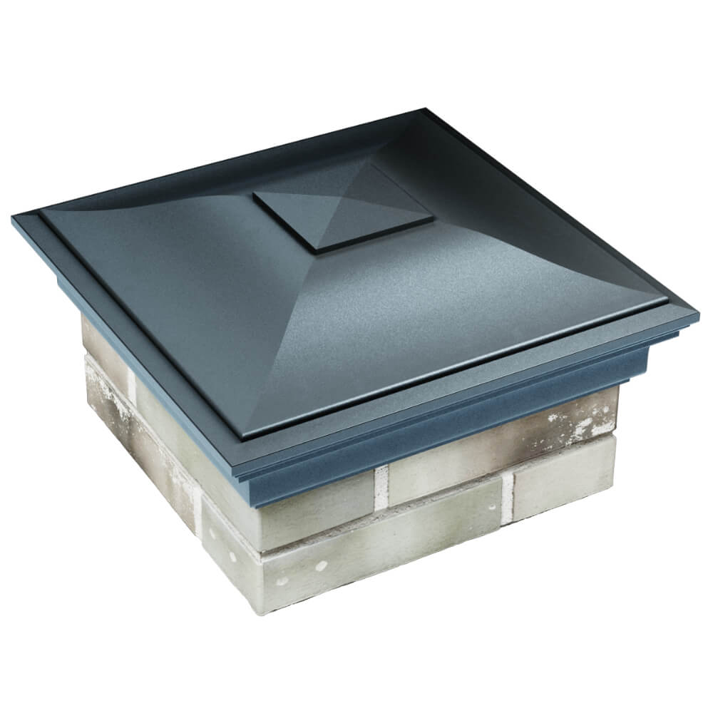 Колпак Zking Монблан Серый на столб 1.5х1.5 кирпича (385х385мм) в Тихорецке фото