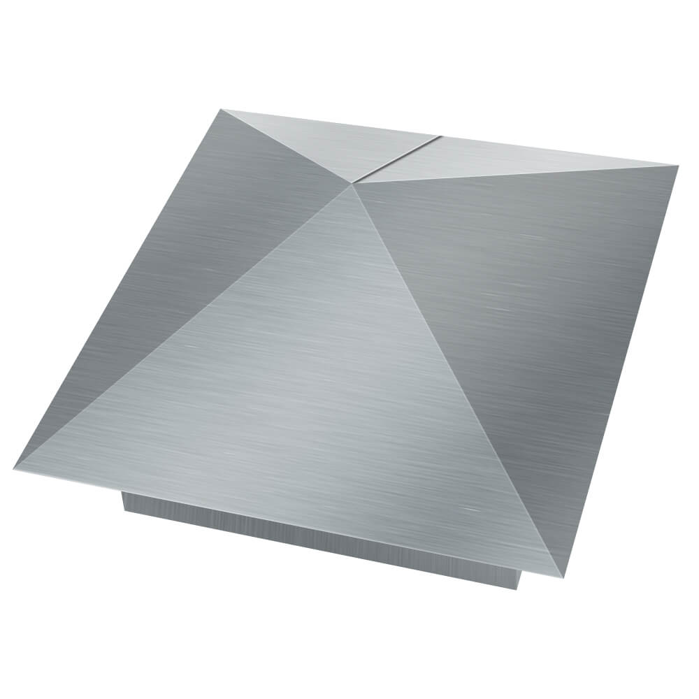 Колпак металлический 380х380мм оцинкованный заборный Тихорецк фото