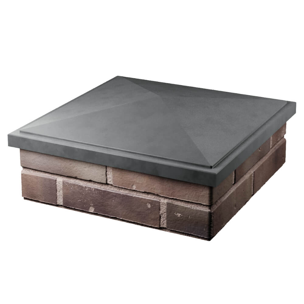 Колпак Zking БонаМоно Серый на столб 2х2 кирпича (515х515, 530х530мм) в Тихорецке фото