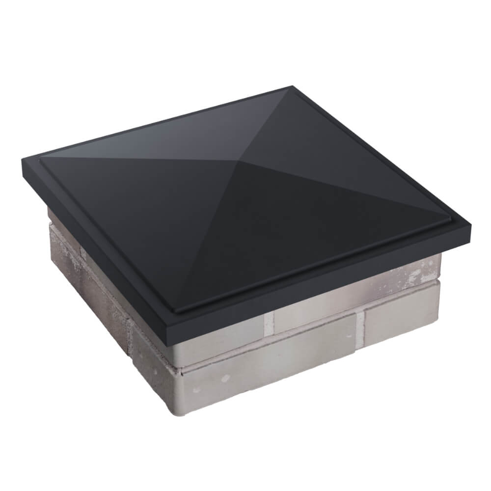 Колпак Zking БонаМоно Серый на столб 1.5х1.5 кирпича (385х385, 400х400мм) в Тихорецке фото