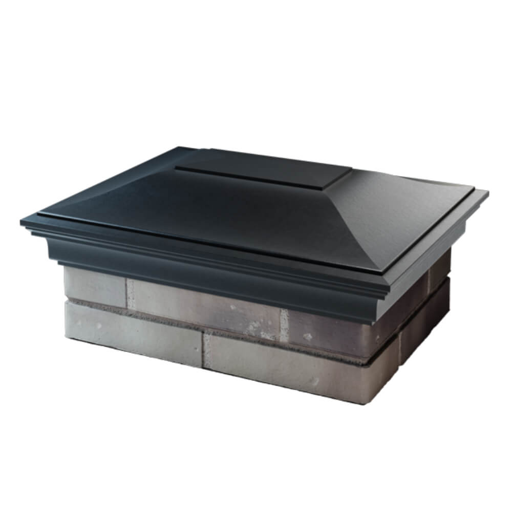 Колпак Zking Монблан Черный на столб 2х1.5 кирпича (515х385мм) в Тихорецке фото