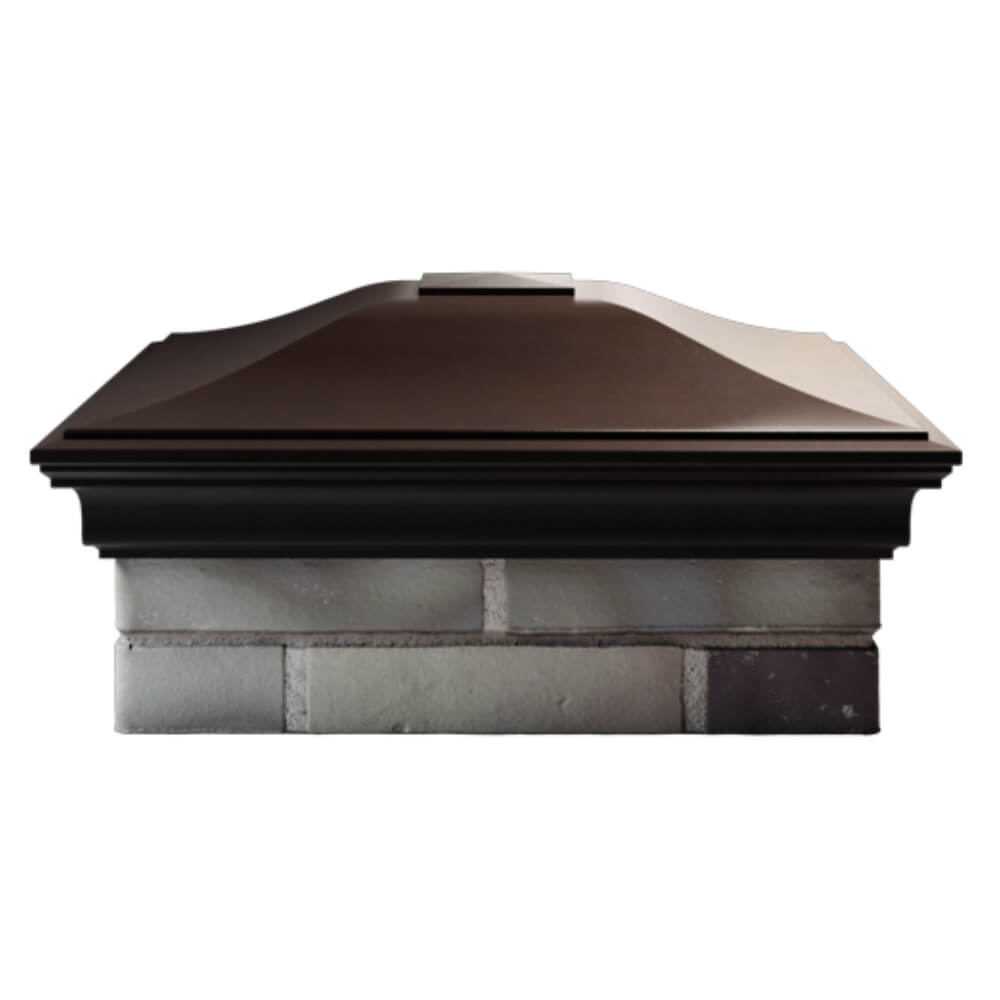 Колпак Zking Монблан Коричневый на столб 2х2 кирпича (515х515мм) в Тихорецке фото