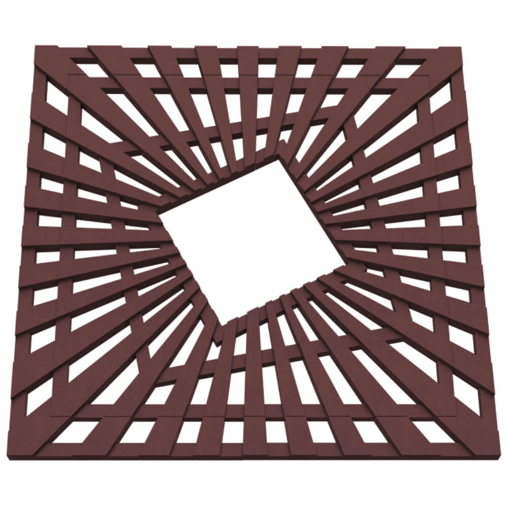 Приствольная решетка для дерева ZKING ATMOSPHERE 1.2х1.2м Коричневая в Тихорецке фото