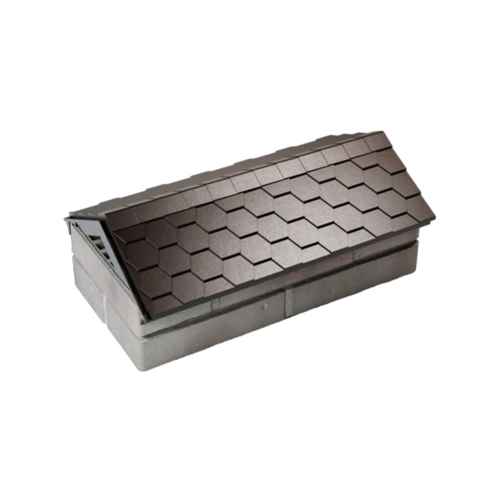 Парапет Zking Эверест Коричневый с посадкой на 1 кирпич (200/225/255мм) в Тихорецке фото