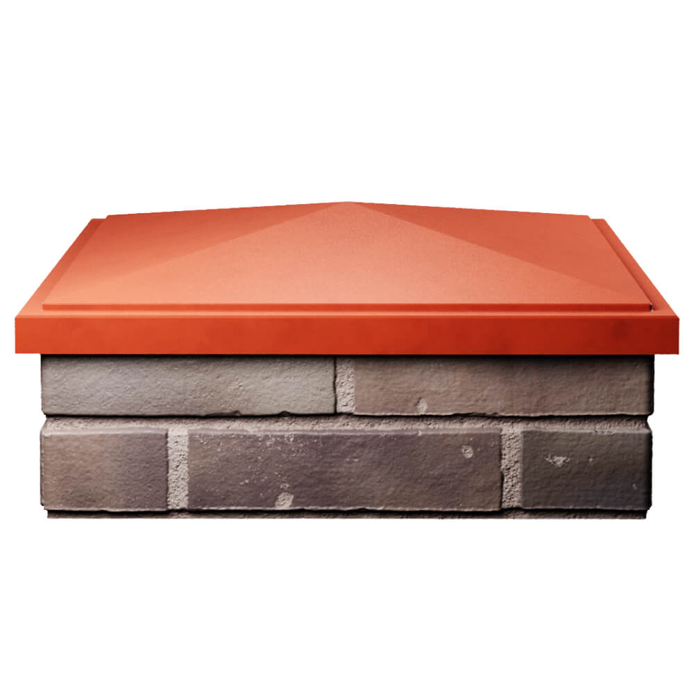 Колпак Zking БонаМоно Красный на столб 2х2 кирпича (515х515, 530х530мм) Тихорецк фото