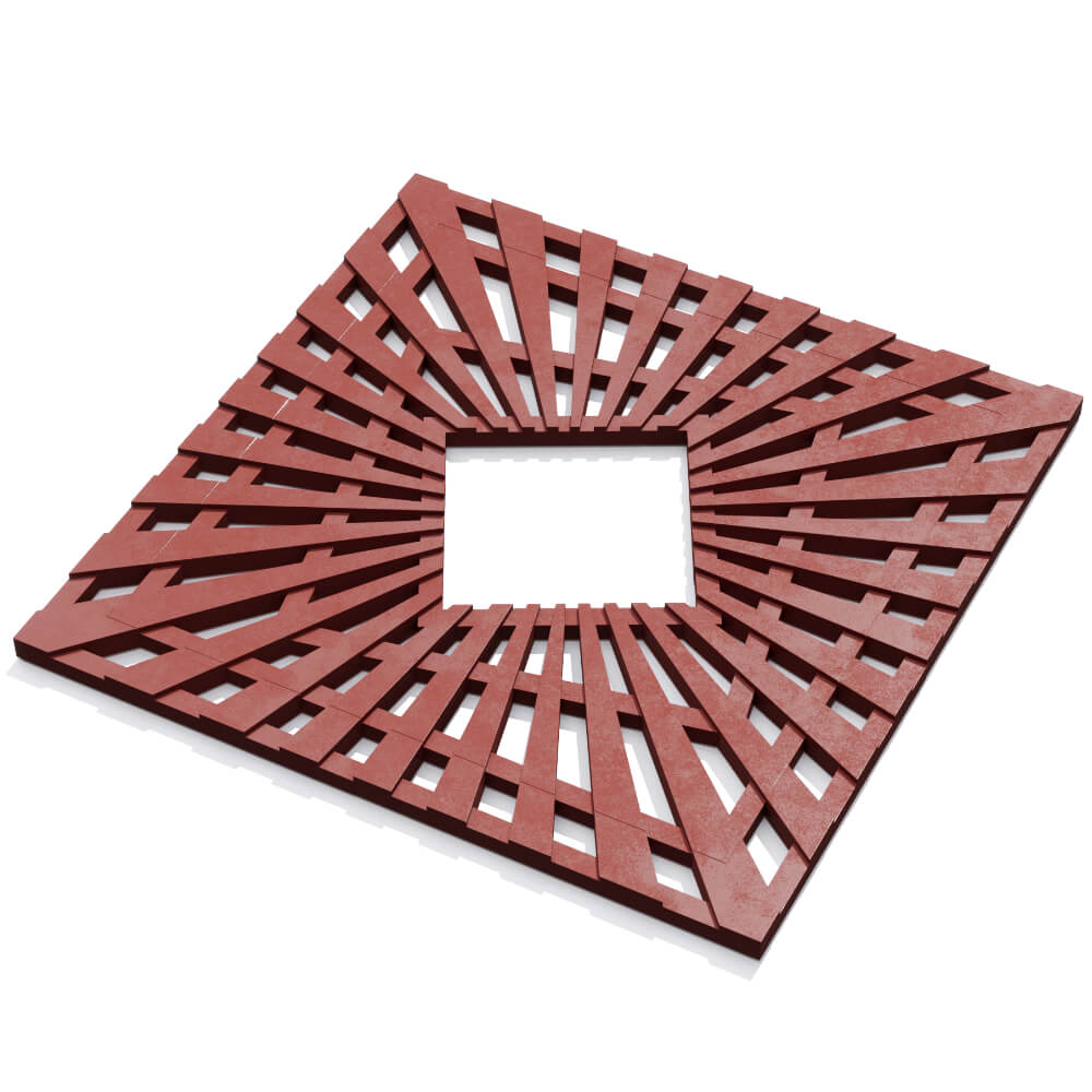 Приствольная решетка для дерева ZKING ATMOSPHERE 1.2х1.2м Красная в Тихорецке фото