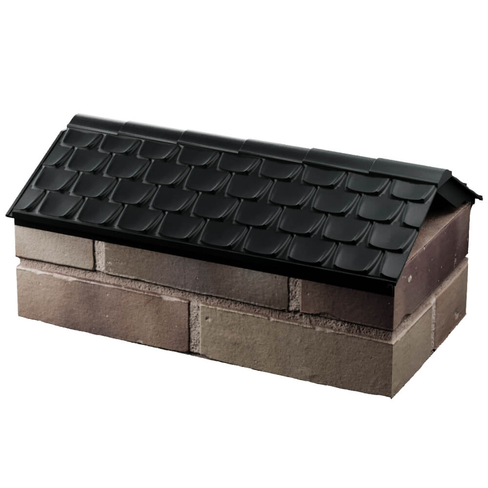 Парапет Zking Эльбрус Черный с посадкой на 1 кирпич (255мм) в Тихорецке фото