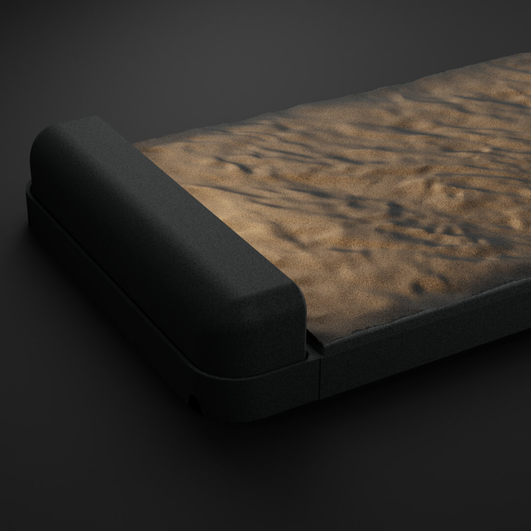 LED Светильник для шаговой плиты STONE Графитовый Серый 330х75х98мм в Тихорецке фото