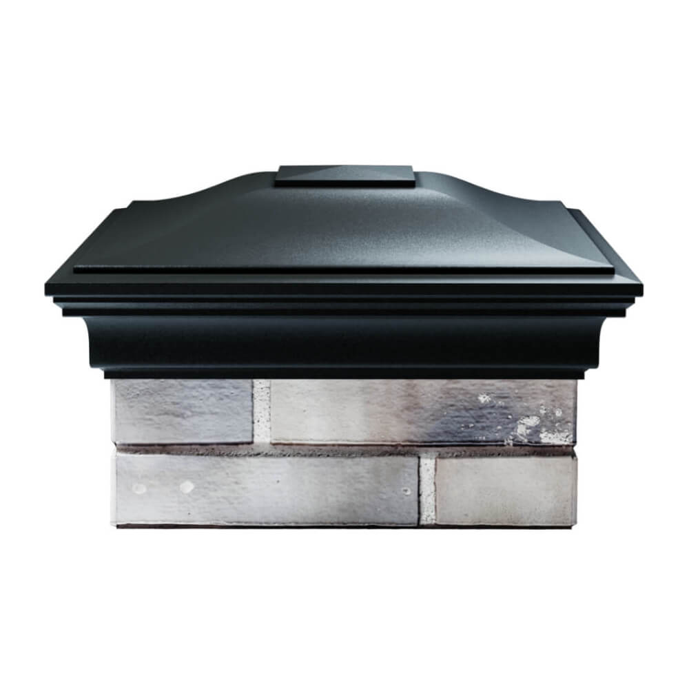 Колпак Zking Монблан Черный на столб 1.5х1.5 еврокирпича 0.7НФ (355х355мм) Тихорецк фото