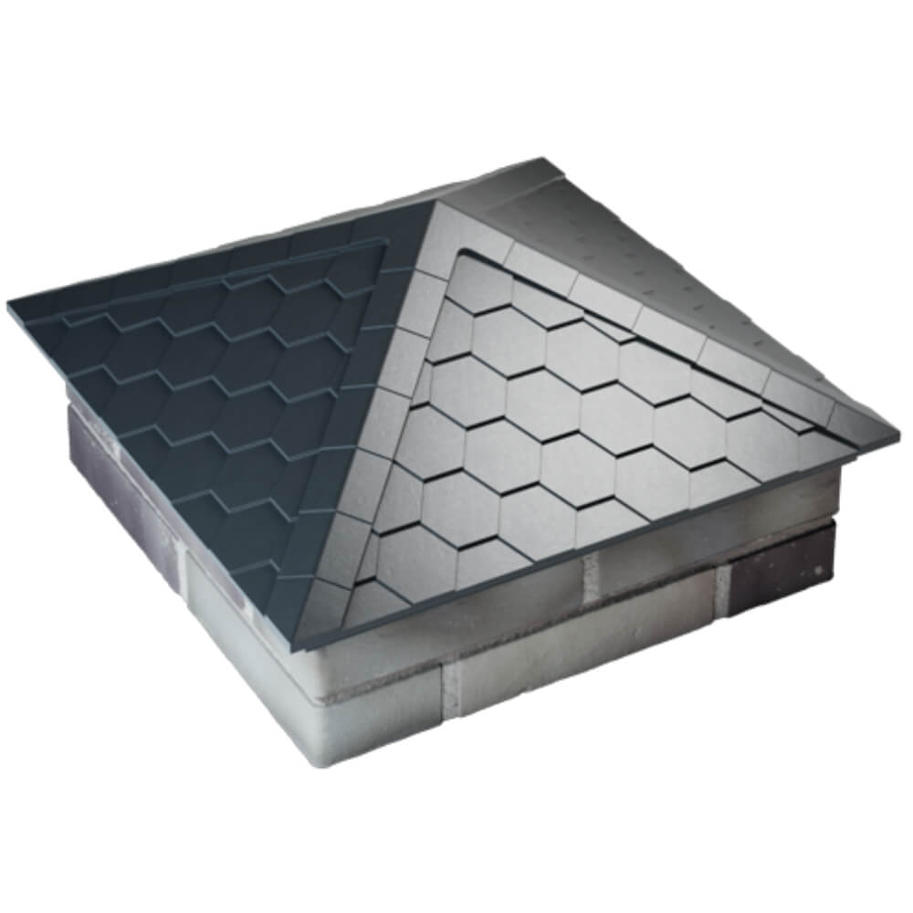 Колпак Zking Эверест Серый на столб 2х2 кирпича (535х535мм) Тихорецк фото