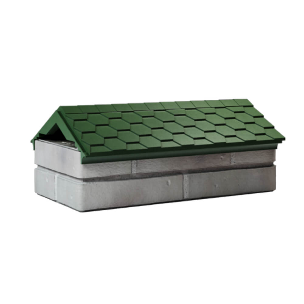 Парапет Zking Эверест Зеленый с посадкой на 1 кирпич (200/225/255мм) Тихорецк фото