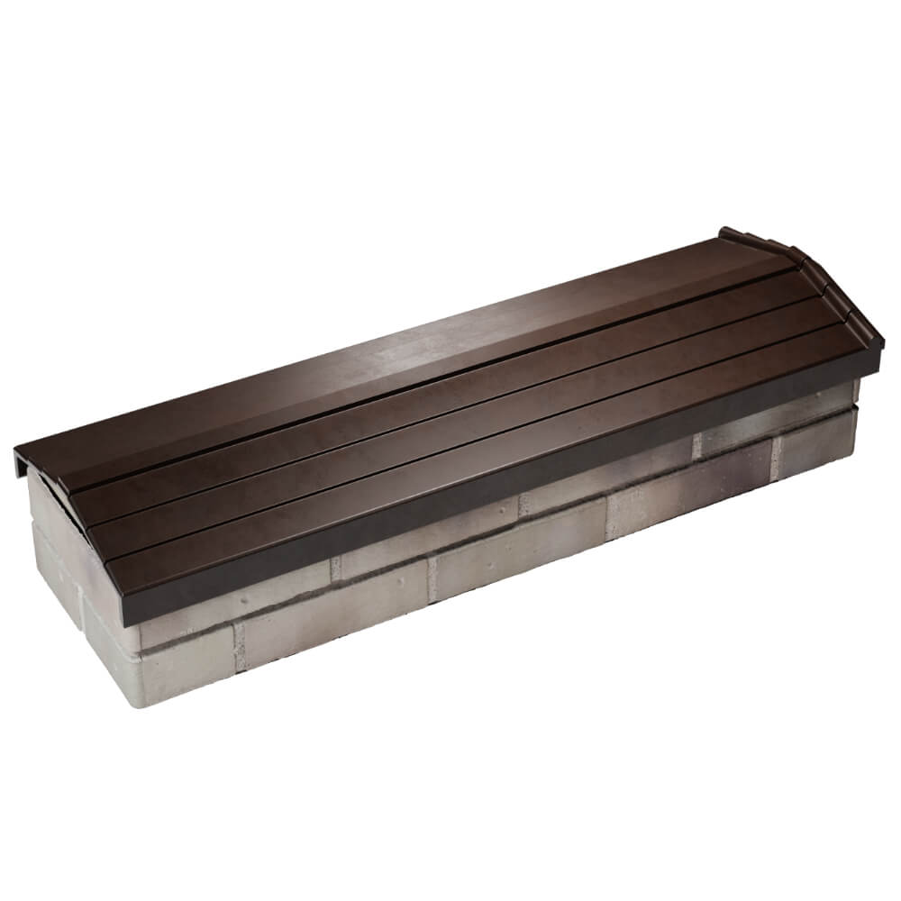 Парапет Zking Бона ХайТек Коричневый посадка на 0.5 кирпича (130мм) в Тихорецке фото