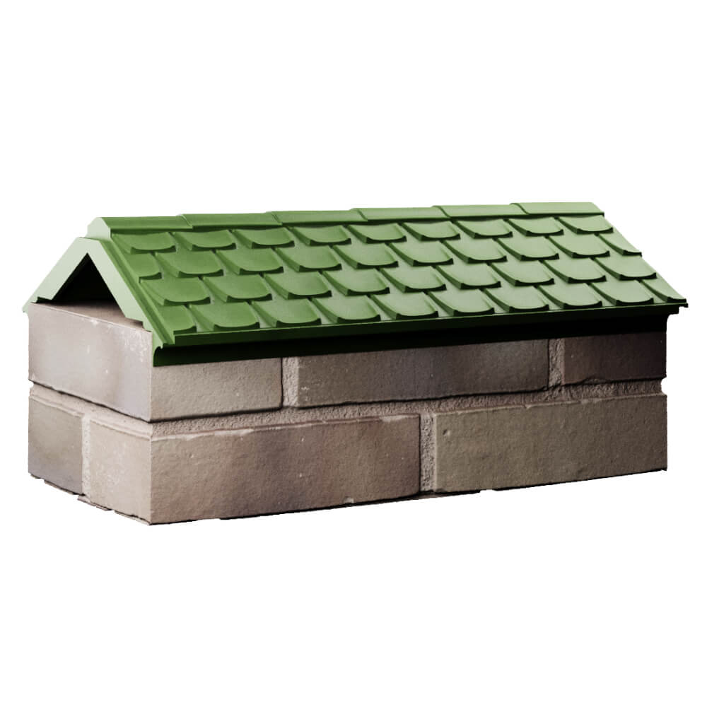 Парапет Zking Эльбрус Зеленый с посадкой на 1 кирпич (255мм) Тихорецк фото