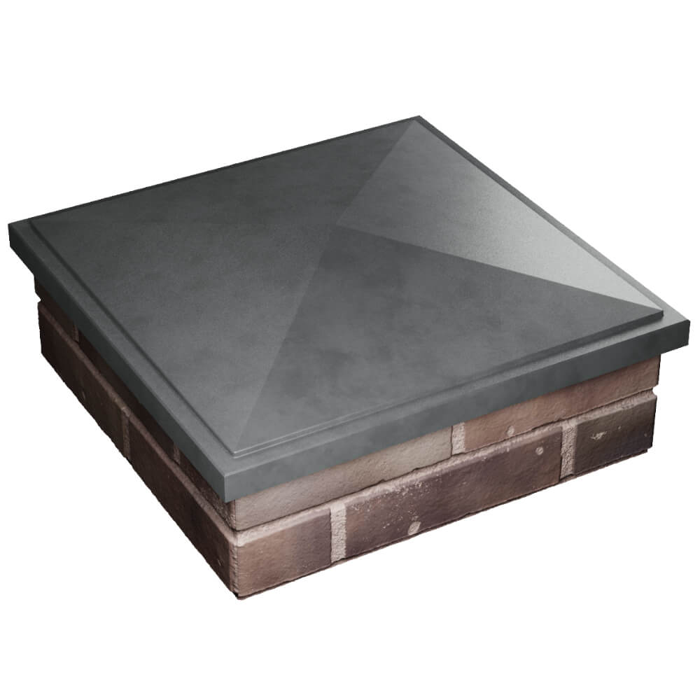 Колпак Zking БонаМоно Серый на столб 2х2 кирпича (515х515, 530х530мм) в Тихорецке фото