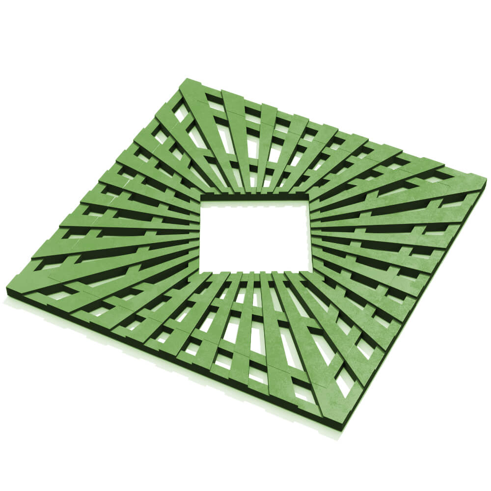 Приствольная решетка для дерева ZKING ATMOSPHERE 1.2х1.2м Зеленая в Тихорецке фото