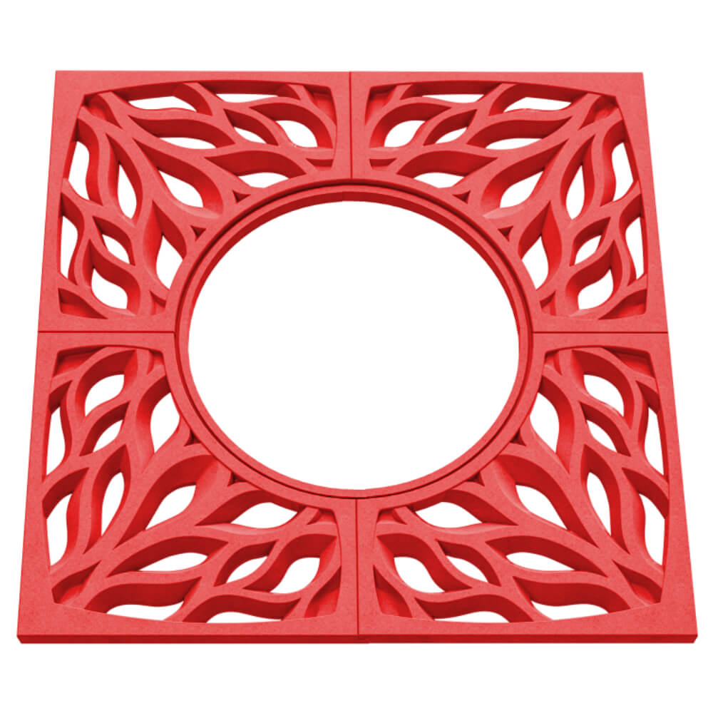 Приствольная решетка для дерева ZKING CRUST 1.2х1.2м Красная в Тихорецке фото