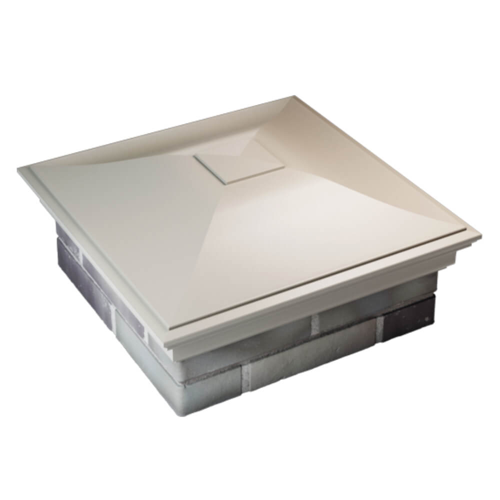 Колпак Zking Монблан Бежевый на столб 2х2 кирпича (515х515мм) Тихорецк фото