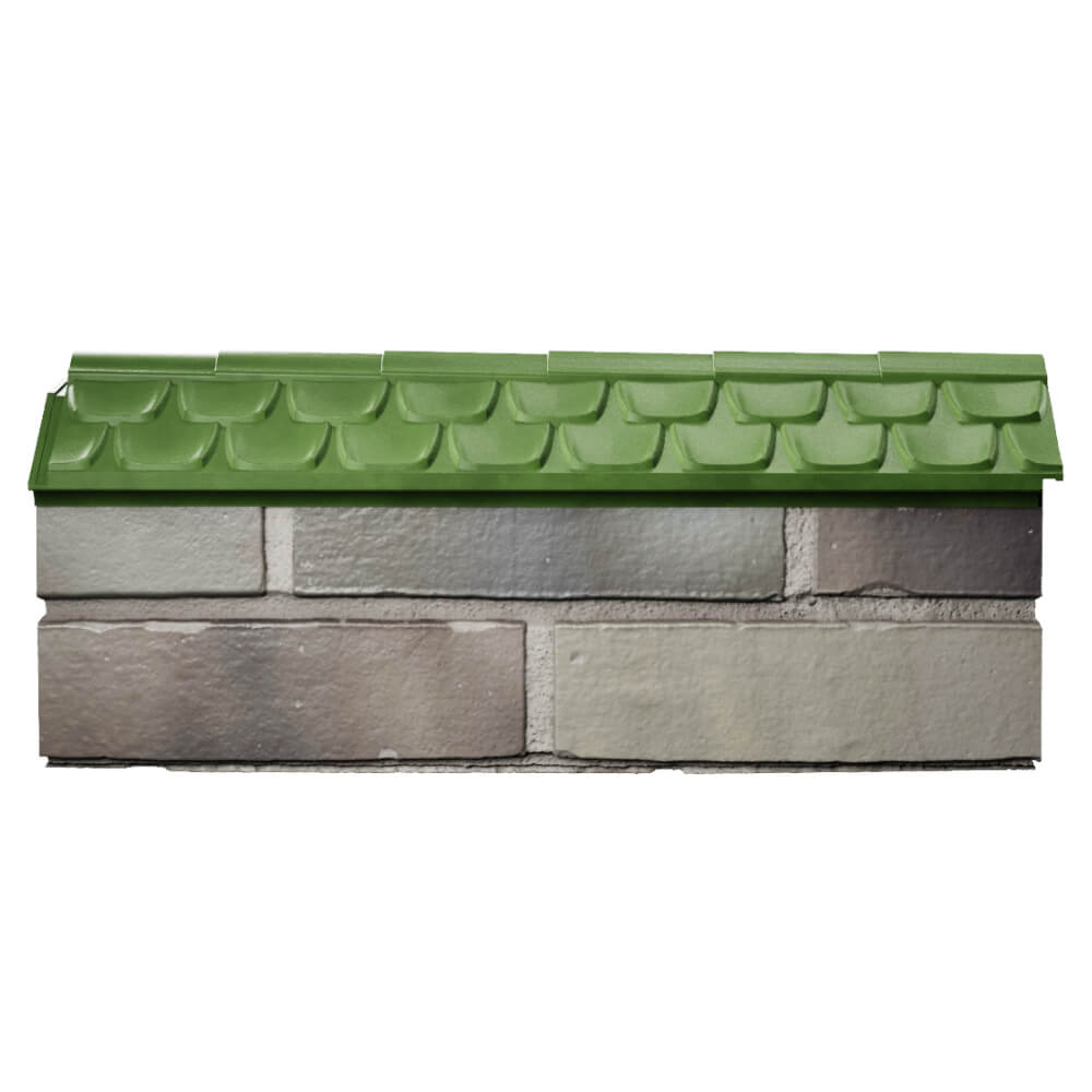 Парапет Zking Эльбрус Зеленый с посадкой на 0.5 кирпича (130мм) в Тихорецке фото