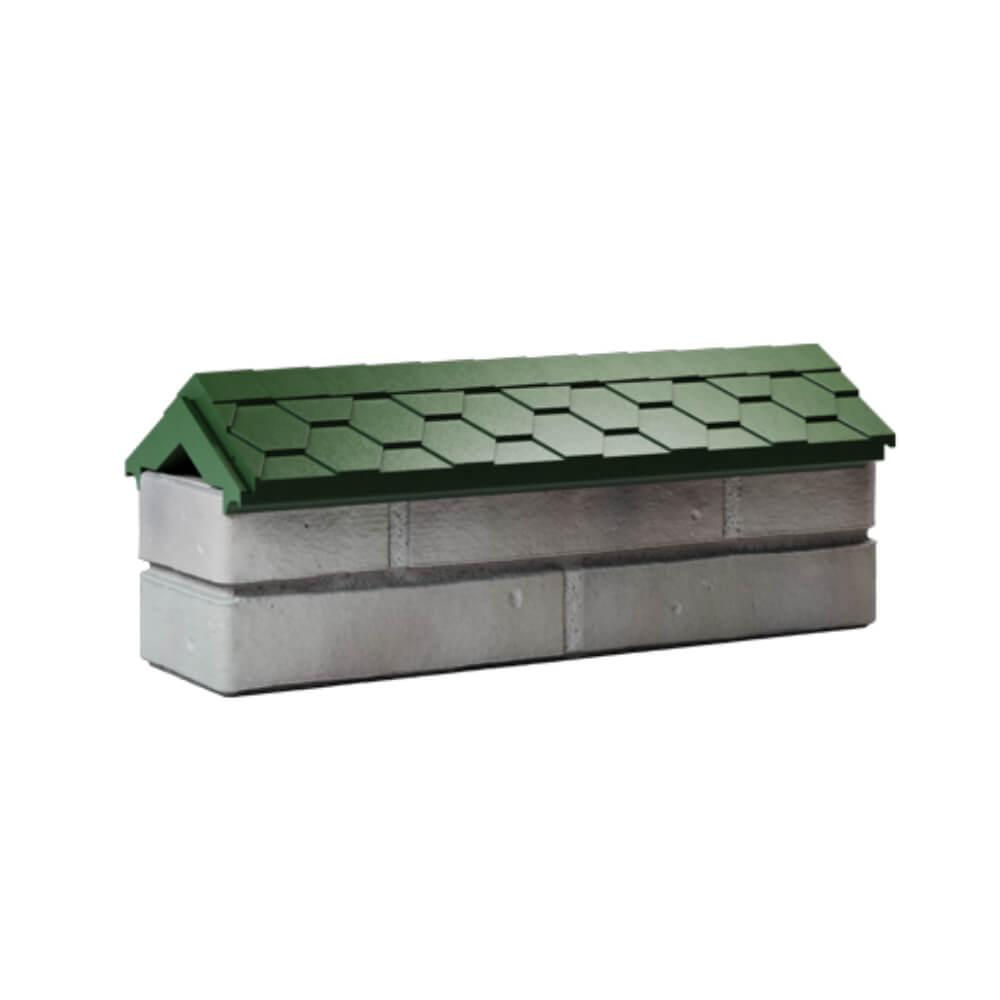 Парапет Zking Эверест Зеленый с посадкой на 0.5 кирпича (130мм) Тихорецк фото